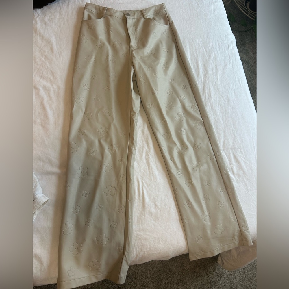 Tan Leather Pants